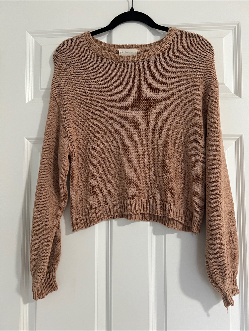 Cropped Crewneck Sweater